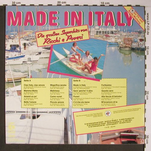 Ricchi & Poveri: Made in Italy, Baby Records(TG 1469), D, 1983 - LP - X6064 - 5,00 Euro