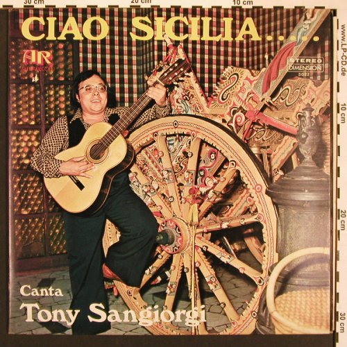 Sangiorgi,Tony: Ciao Sicilia...,Foc, sign., Alpha Records(3022), I, 1975 - LP - X8308 - 6,00 Euro