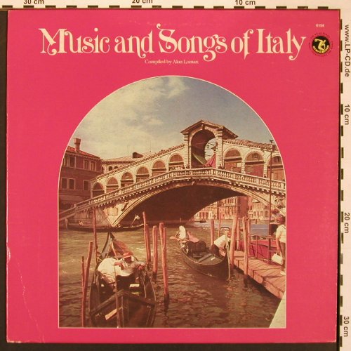 V.A.Music and Songs Of Italy: recorded in the field, Lomax, Carpi, Olympic Records(6154), US, 22Tr., 1979 - LP - X8613 - 7,50 Euro