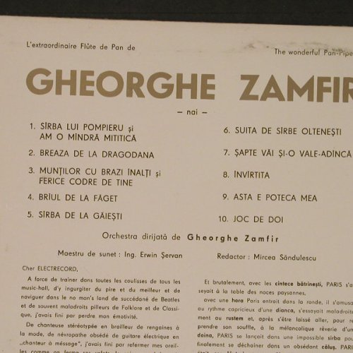 Zamfir,George: L'extraordinaire Flute de Pan de, Electrecord(ST-EPE 0590), Romania,  - LP - F5666 - 6,00 Euro