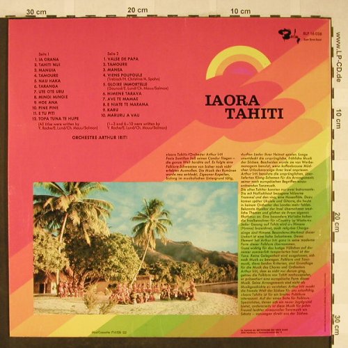 Iaora Tahiti-Orch.Arthur Iriti: Originalaufnahme aus Tahiti, Barclay(BLP 16 026), D, 1971 - LP - H1987 - 6,00 Euro