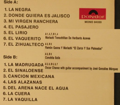 V.A.Folklore Festival: Vol. 9 - Mexico 14 Tr., Polydor(84 033), D, 1964 - LP - H3013 - 5,50 Euro