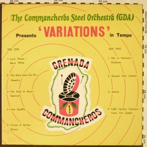 Grenada Commancheros: Steel Band, Autogramme, Variations(VAR-001), Trinidad, 1977 - LP - H4435 - 9,00 Euro