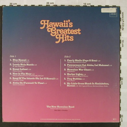 New Hawaiian Band: Hawaii's Greatest Hits, m-/vg+, MCA(0052.038), D, 1973 - LP - H5313 - 4,00 Euro