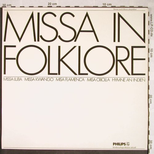 Missa in Folklore: Same,Sonderauflage Mission Aktuell, Philips(6475 001), D, Foc,  - LP - H66 - 6,00 Euro