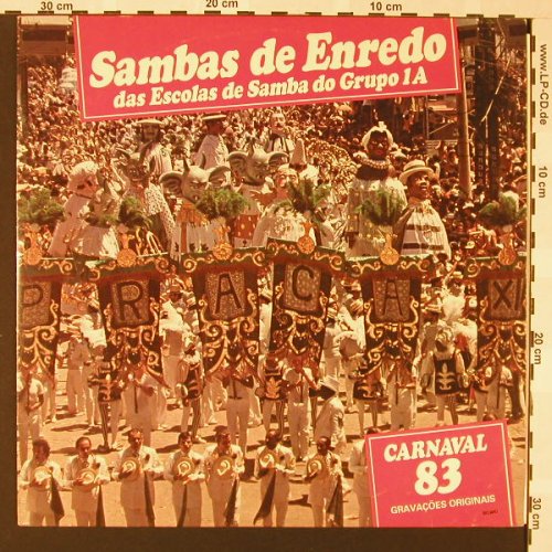 V.A.Sambas-de-Enredo: Carneval'83,Escolas de Samba,1A, TopTape(503 6017), Brasil, 1983 - LP - E6918 - 6,00 Euro