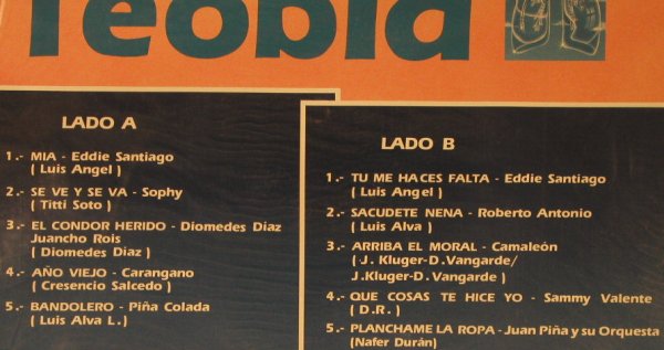 V.A.Exito Farma'89-Teobid: 10 Tr., CBS(PEL-982030), Kolumbien, 1989 - LP - F2464 - 5,00 Euro
