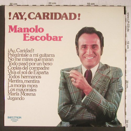 Escobar,Manolo: !Ay, Caridad !, Belter(22.860), E,  - LP - F6511 - 7,50 Euro