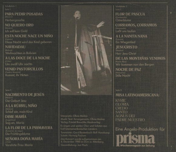 Molina,Olivia & Misa Latinoamerican: Gloria-Weihnachtliche Musik,Box, Prisma(F 667 609/10), D, 1981 - 2LP - F6779 - 5,00 Euro