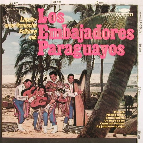 Los Embajadores Paraguayos: Latein-Amerik.Folklore mit, Maritim(47 184 FU), D,  - LP - F8970 - 6,00 Euro