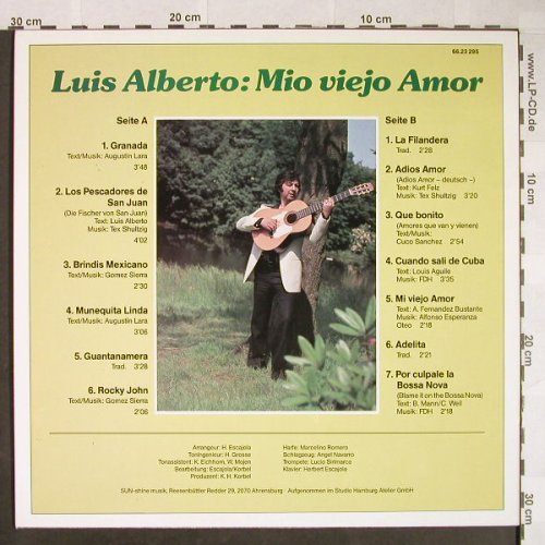 Alberto,Luis: Mio Viejo Amor, SUN-shine music(66.23 295), D,  - LP - F9941 - 6,00 Euro