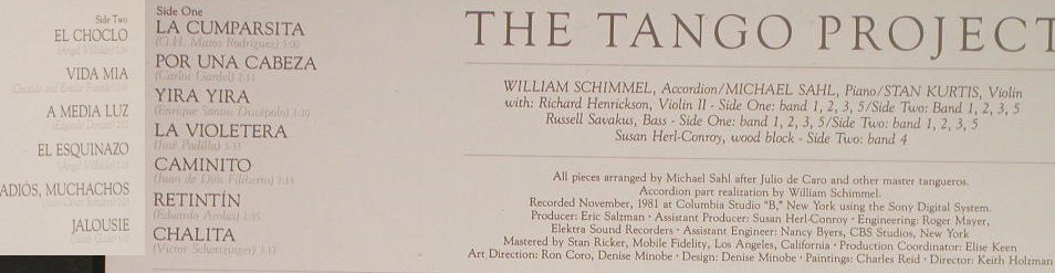 Schimmel,William/M.Sahl/Stan Kurtis: The Tango Project, Nonesuch(97.9030-1), D, 1982 - LP - H194 - 6,00 Euro