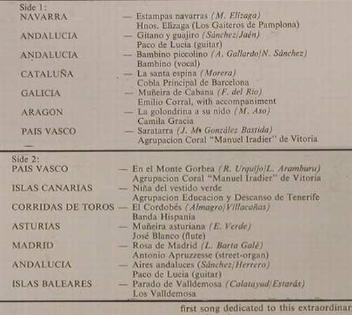 V.A.Music From Sunny Spain: Hnos. Elizaga...Los Valldemosa, Philips(821 225 PY), NL,  - LP - H2557 - 5,50 Euro