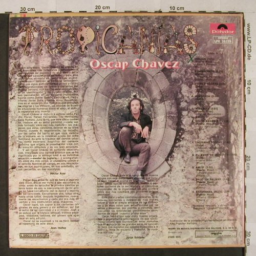 Chavez,Oscar: Tropicanias,promo sticker onLabel, Polydor,woc(LPR 16139), MEX,Mono, 1975 - LP - H3037 - 7,50 Euro