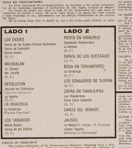 V.A.Ballet Folklorico de Mexico: Konex Konex...La Negra, RCA Victor(MKL-1530), Mexico,Ri, 1963 - LP - H8092 - 7,50 Euro