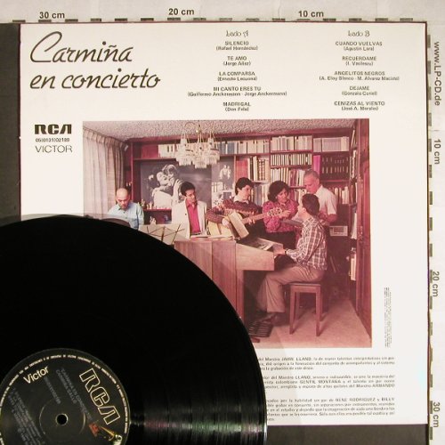 Gallo,Carmina: Carmina en Concierto, RCA Victor(05(0131)02189), Columbia, 1988 - LP - H8095 - 6,00 Euro