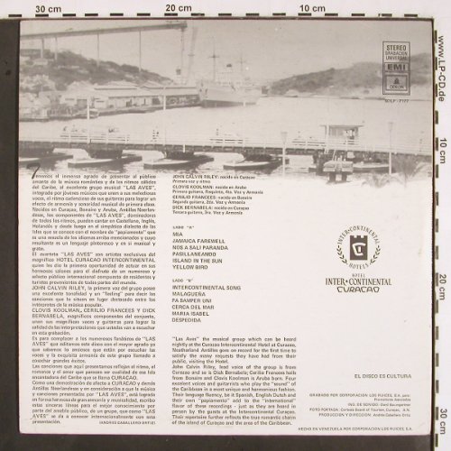 Las Aves: Vacaciones Musicales en el Caribe, Odeon/EMI (SOLP 7177), Venezuela, 1970 Typ: LP Best.-Nr.: V2010 Preis: 7,50 Euro