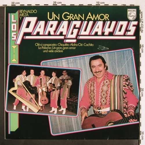 Meza,Reynaldo y Los Paraguayos: Un Gran Amor, m-/vg+, sign., Philips (6302 045), D, 1980 Typ: LP Best.-Nr.: V2354 Preis: 6,00 Euro