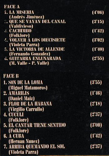 Aparcoa: Cri Du Chili, Foc, Le Chant Du Monde(LDX 74521), F, 1973 - LP - V3832 - 12,50 Euro