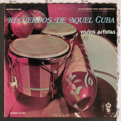 V.A.Memories of Cuba: Recuerdos de Aquel Cuba, Sound of the Caribbean(SLP 743), Cuba,  - LP - X3173 - 7,50 Euro