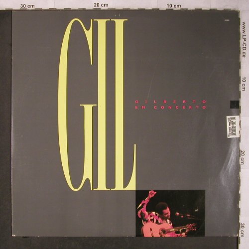 Gil,Gilberto: Gilberto em Concerto, m-/vg+, Geleia Geral(670.9001), Brazil, 1987 - LP - X5138 - 7,50 Euro