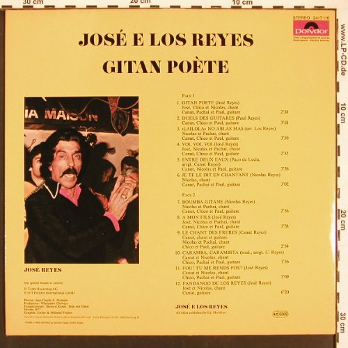 Jose e Los Reyes: Gitan Poete, m-/vg+, Polydor(2417 116), D, 1978 - LP - X9410 - 6,00 Euro