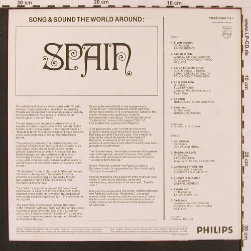 V.A.Spain: Songs & Sound The World Around, Philips(6300 119), NL,  - LP - X9864 - 6,00 Euro