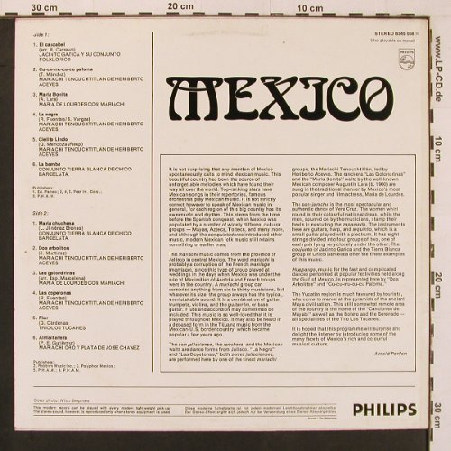 V.A.Mexico: Songs & Sound The World Around, Philips(6345 056), NL,  - LP - X9866 - 7,50 Euro