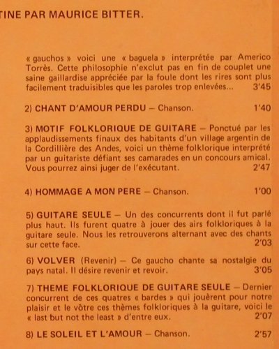 V.A.Musique Folklorique du Monde: Argentine, Les Hauts Plateaux, Musidisc,Promo-Stol(30 CV 1381), F, 1976 - LP - Y2338 - 7,50 Euro