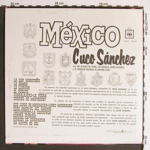 Sanchez,Cuco: Mexico, CBS(DCS 311), MEX, 1978 - LP - Y6839 - 6,00 Euro