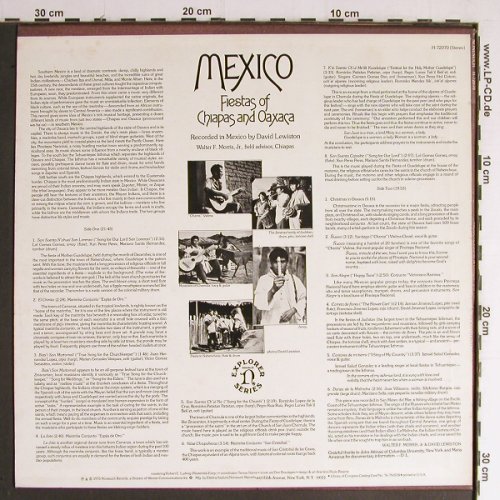 V.A.Mexico: Fiesta of Chiapas and Oaxaca, Nonesuch Explorer(H-72070), US, 1976 - LP - Y6999 - 9,00 Euro