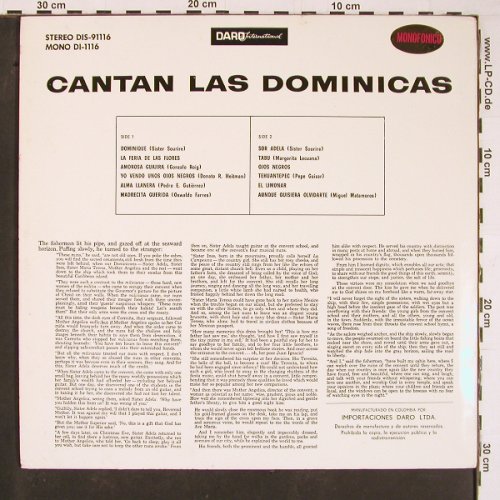 Las Dominicas: Cantan las Dominicas, Foc, Daro International(DI-1116), Colombia, 1964 - LP - Y721 - 9,00 Euro