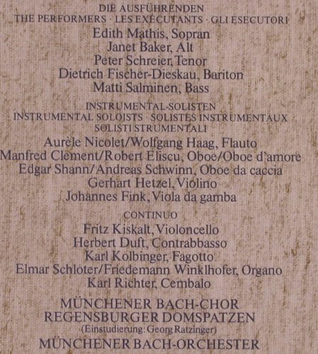 Bach,Johann Sebastian: Matthäus-Passion, Box, m-/Box vg+, Archiv(2723 067), D, 1980 - 4LP - K1043 - 15,00 Euro