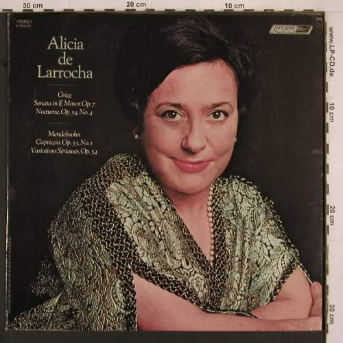 de Larrocha,Alicia: Grieg,Sonata op.7 / Mendelssohn, London(CS 6676), UK/US, 1970 - LP - K1049 - 7,50 Euro