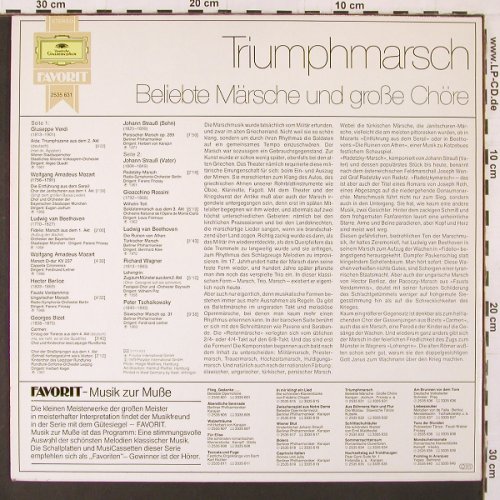 V.A.Triumphmarsch: Beliebte Märsche und gr.Chöre, D.Gr.Favorit(2535 631), D, 13 Tr., 1979 - LP - K104 - 6,00 Euro