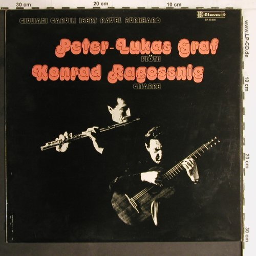 Graf,Peter-Lukas / Konrad Ragossnig: Werke für Flöte und Gitarre, Claves(LP 30-408), CH,  - LP - K1058 - 7,50 Euro