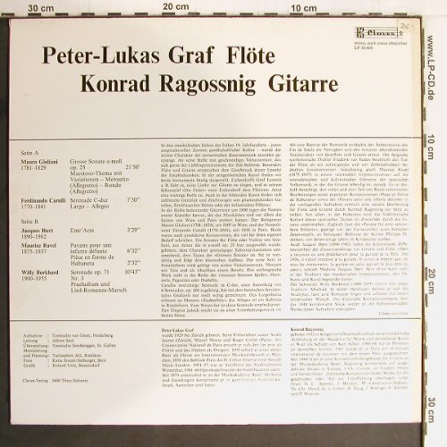 Graf,Peter-Lukas / Konrad Ragossnig: Werke für FlÖte und Gitarre, Claves(LP 30-408), CH,  - LP - K1058 - 7,50 Euro