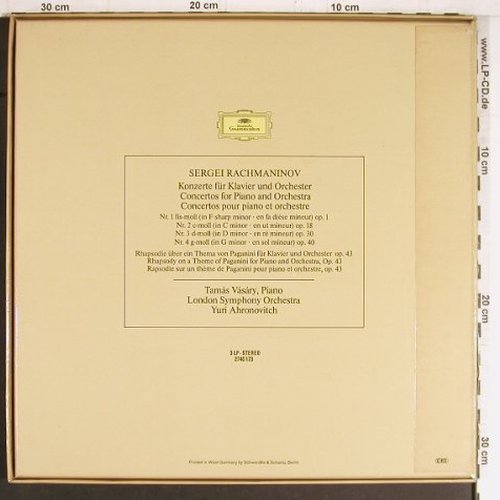 Rachmaninow,Sergej: Die Klavierkonzerte 1-4, Box, D.Gr.(2740 173), D, 1978 - 3LP - K1073 - 15,00 Euro