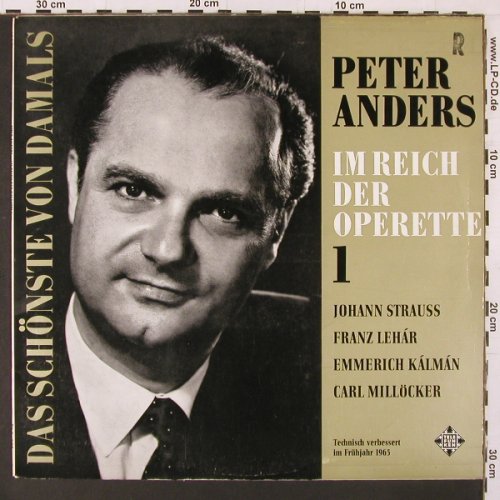 Anders,Peter: Im Reich der Operette 1 ,hist.rec., Telefunken(HAT-P 516), D,  - LP - K107 - 6,00 Euro