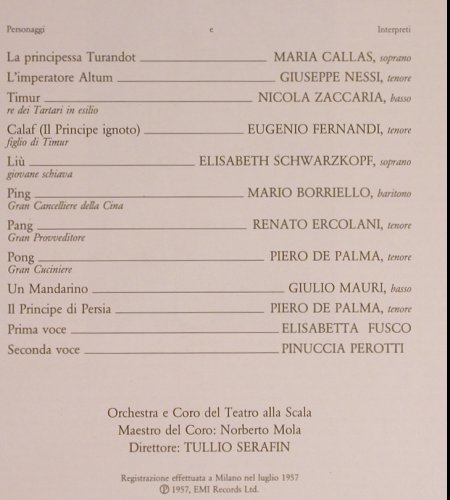 Puccini,Giacomo: Turandot, Box (1957), EMI(163-00969/71), I, Ri,  - 3LP - K1088 - 12,50 Euro