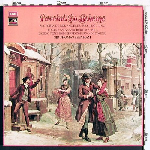 Puccini,Giacomo: La Boheme, Box, ital. Libretto, EMI(SLS 896), UK,  - 2LP - K1099 - 12,50 Euro