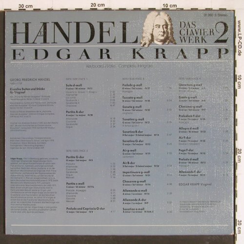 Händel,Georg Friedrich: Das Clavier Werk 2, Partiten,Suiten, Orbis(31 260 3), D, Foc, 1979 - 2LP - K1193 - 9,00 Euro