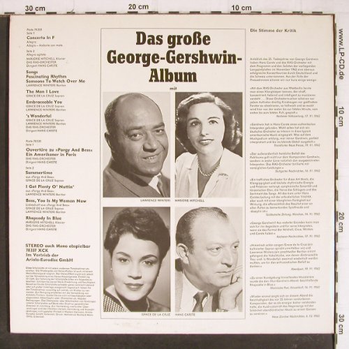 Gershwin,George: Das große G.G. Album, Foc, Eurodisc(78 337XK), D, 1976 - 2LP - K1202 - 7,50 Euro