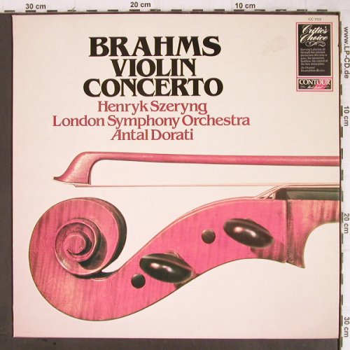 Brahms,Johannes: Violin Concerto in D, op.77, Contour Red Label(CC 7523), UK, Ri, 1981 - LP - K1211 - 7,50 Euro