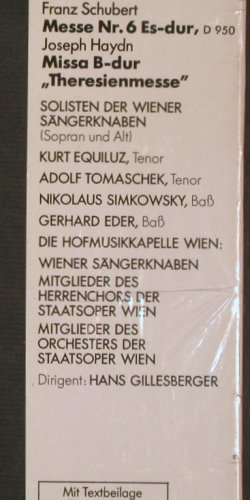 V.A.Musik aus der Wiener Hofburg:&nbsp;Schubert,Messe es-dur/Teresien,Box, RCA Red Seal, Box (26.35126 EX), D, FS-New, 1976 Typ:&nbsp;2LP Best.-Nr.:&nbsp;K1250 Preis:&nbsp; 9,00 Euro