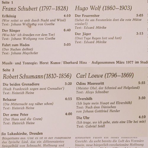 Adam,Theo: singt Balladen von Schubert,Wolf.., Eterna, m /vg+(8 27 073), DDR, 1978 - LP - K126 - 6,00 Euro