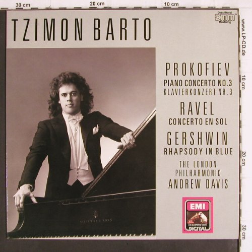 Barto,Tzimon:&nbsp;Prokofiev Piano C.No.3/Ravel/Gershw, EMI (7 49495 1), D, 1988 Typ:&nbsp;LP Best.-Nr.:&nbsp;K1275 Preis:&nbsp; 7,50 Euro