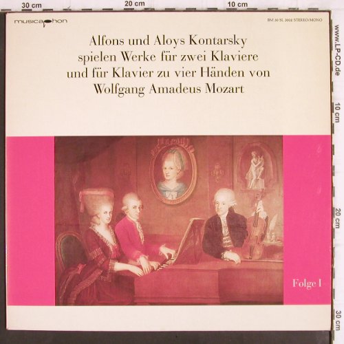 Mozart,Wolfgang Amadeus:&nbsp;Sonaten KV 448 / 426 /521, Musicaphon (BM 30 SL 3002), D Typ:&nbsp;LP Best.-Nr.:&nbsp;K1276 Preis:&nbsp; 9,00 Euro