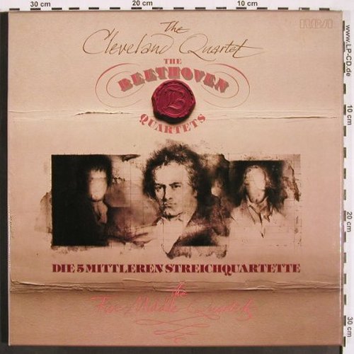 Beethoven,Ludwig van: Die fünf Mittleren Streichquartette, RCA Red Seal (RL 03010), D, Box, 1979 Typ: 4LP Best.-Nr.: K1309 Preis: 14,00 Euro