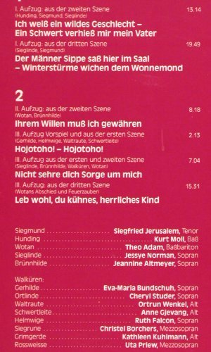 Wagner,Richard: Die Walküre-Höhepunkte, Club Ed., Eurodisc (14 063 2), D, 1986 Typ: LP Best.-Nr.: K1312 Preis: 6,00 Euro